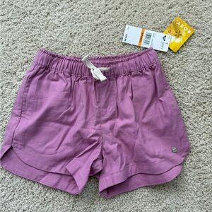 Roxy Purple Athletic Shorts with Elastic Waistband